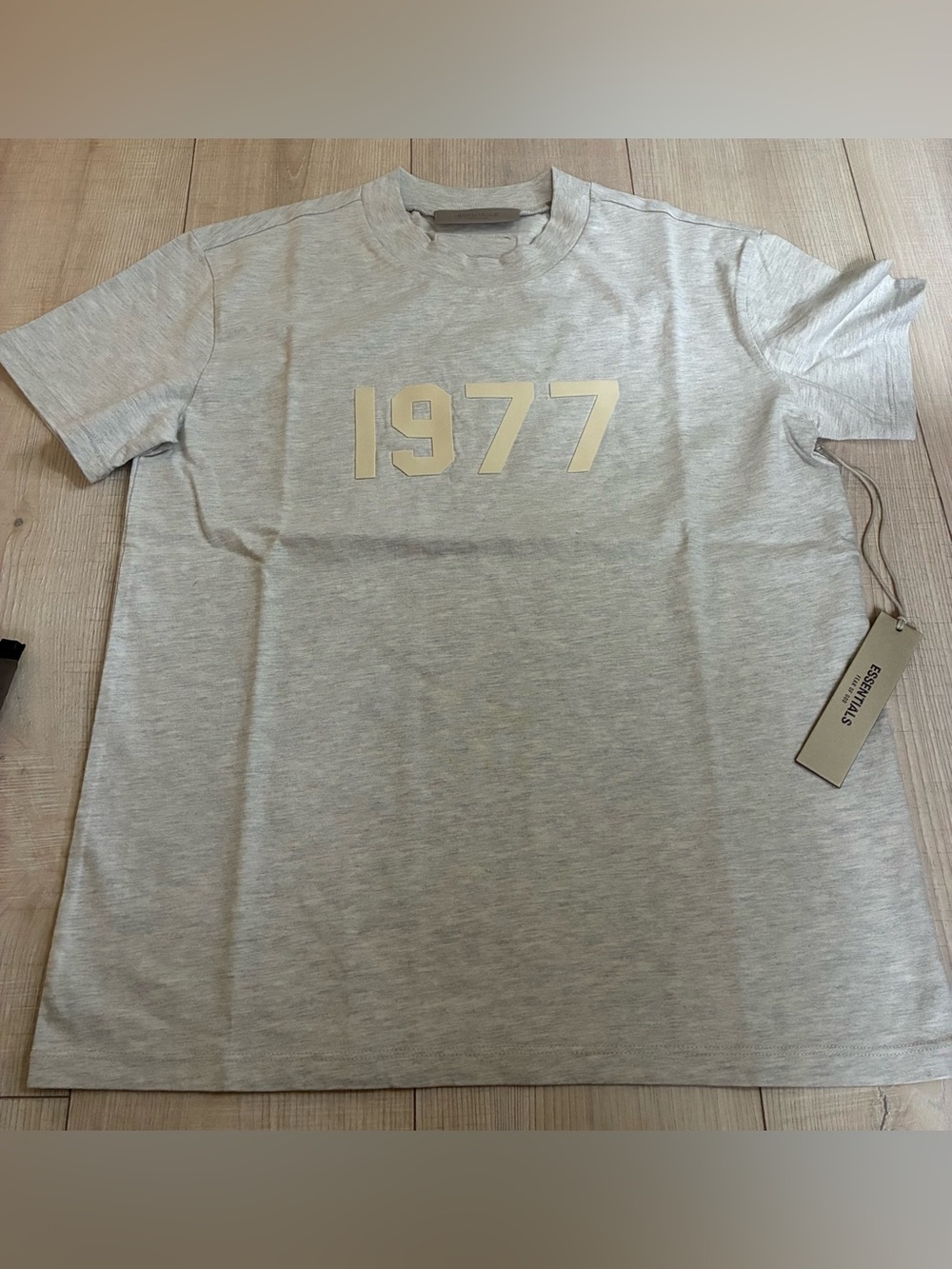 Essentials 1977 Graphic Tee in Light Gray